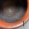 RedCurvedFloralJar